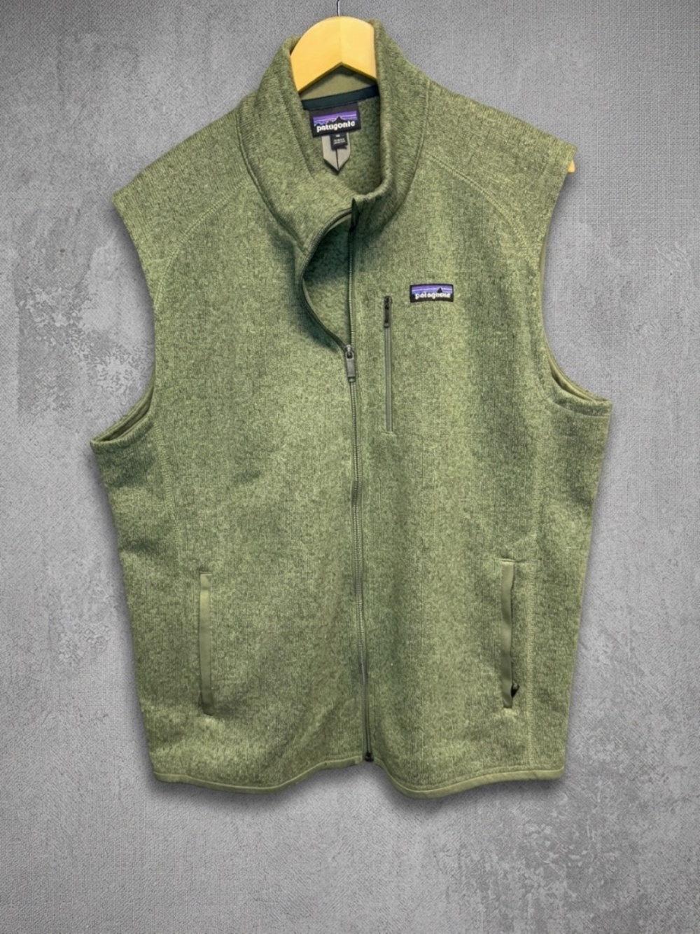 Patagonia Men’s XL Better Sweater Fleece Vest Green Heather Full Zip Gorpcore